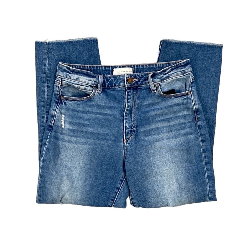 Articles Of Society Kate Hi Rise Straight Crop Granger Size 28 Pre-Owned